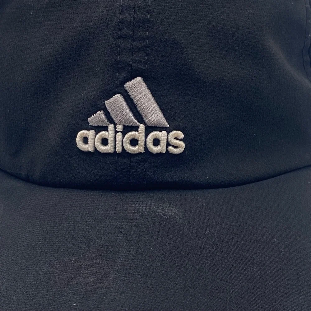 Adidas Climalite Performance Baseball Hat Mens OSFM Black Embroidered Logo Sport